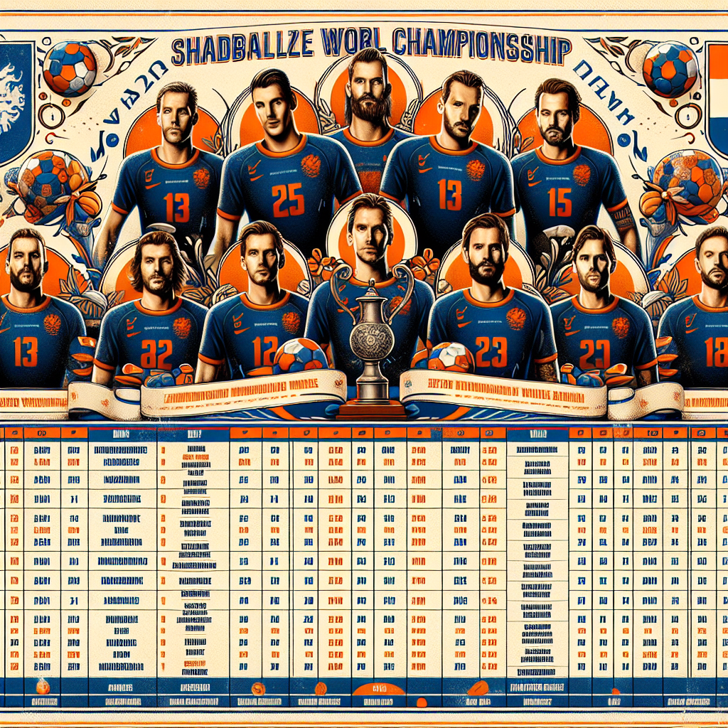 Dutch Team Handball World Championship 2025
