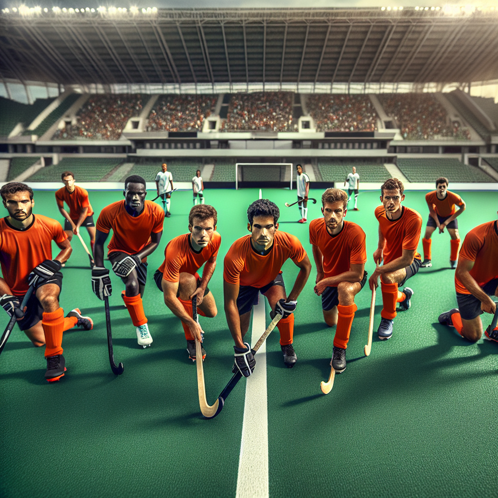 Dutch Hockey Team in Action