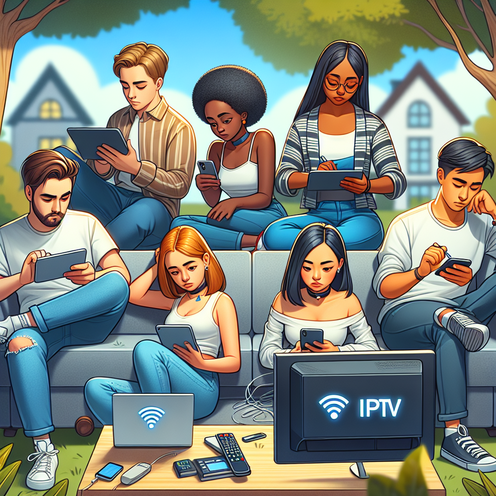 College students streaming IPTV on multiple devices