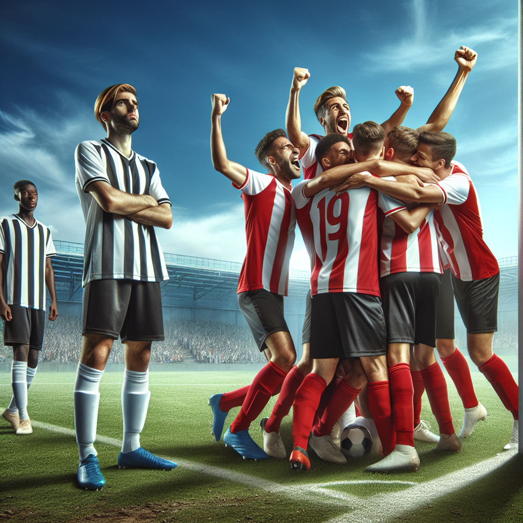 Atlético Madrid players celebrating a goal