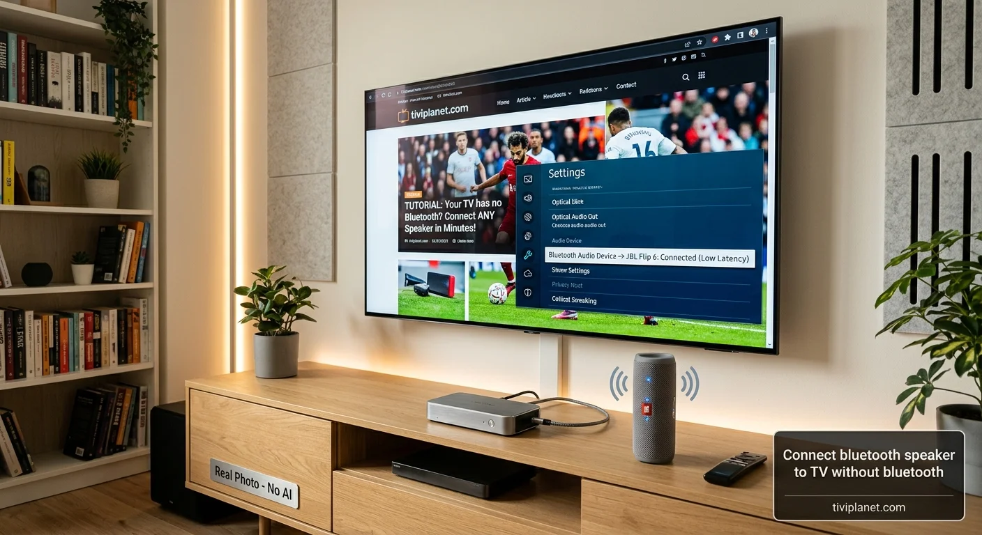 Connect bluetooth speaker to TV