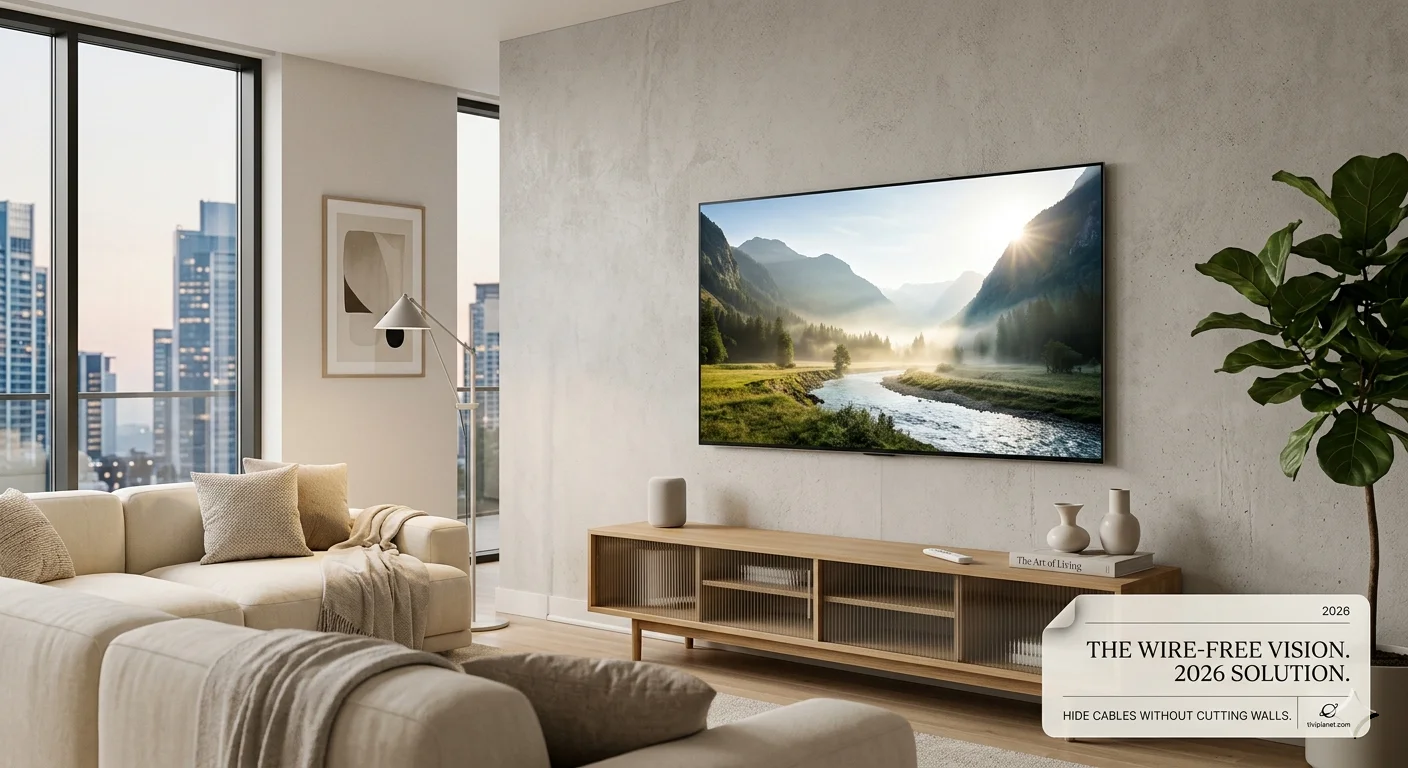 Hide TV wires in wall kit