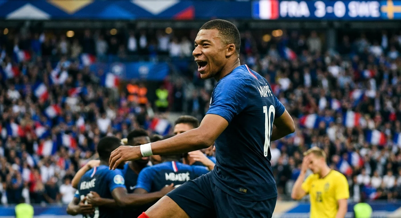 Kylian Mbappé scores 2 more goals