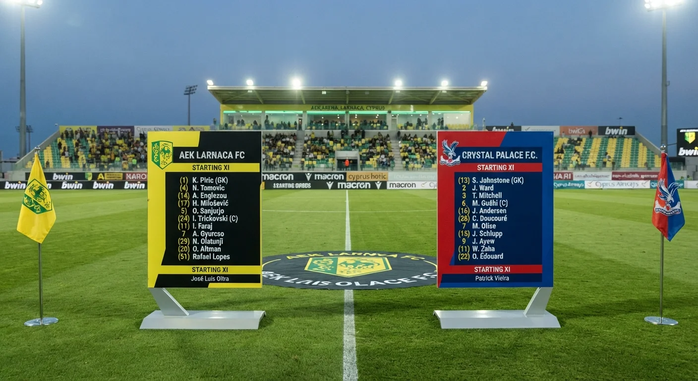 Aek larnaca FC vs Crystal Palace F.C